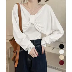 【新品未使用】フロントリボンニット キャミソールセット lsjx80