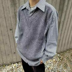 saby スキッパーニットプルオーバー PURPLE - メルカリ