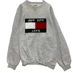 DISCUS ATHLETIC ロゴスウェット トレーナー L グレー系 ディスカス 刺繍 プルオーバー 裏起毛 USA製 古着卸 アメリカ仕入 a701-5623