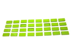 レゴ★未使用！黄緑色の１×２タイル３２点セット
