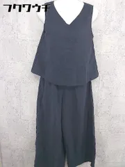◇ titivate ティティベイト ノースリーブ オールインワン サイズF ネイビー レディース 【中古】 【1002802362460】