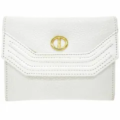 クリスチャン ディオール コインケース ヴィンテージ コインパース レザー 革 ホワイト 白 Christian Dior ロゴ スクエア型 小銭入れ オールド クラシック C.Dior 【中古】