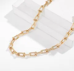 【silver925/45cm】ハードウェア チェーン ネックレス 3色展開風 太め 高見え