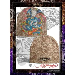 エドハーディー ニットキャップ 【200種類の品揃え】 Ed Hardy Battle ベージュ メンズ レディース エド・ハーディー 正規品 インポート 海外 セレブ 多数着用 サファリ ファッション 雑誌 掲載 ブランド クリスチャン オードジェー