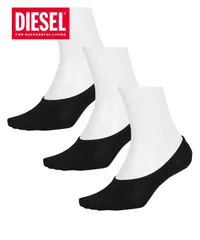 新品 未使用 並行輸入 DIESEL ディーゼル メンズ 靴下 カバーソックス 【3足セット】SKM-HIDEPAT-THREEPACK 518271【メール便】 ブラックセット