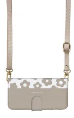 Galaxy S21 5G SC-51B SCG09 ケース 手帳型 ギャラクシーS21 スマホケース スマホショルダー レザー ストラップ お花 花柄 フラワー おしゃれ かわいい  調節可能 130cm  カラー01