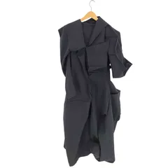 ヨウジヤマモト Yohji Yamamoto 24AW BLOCK ASYMMETRY ブロック アシンメトリー コットン 植物繊維 ワンピース レディース JPN：1 のサムネイル