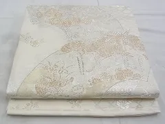 【美品】全通柄袋帯　扇面蒔絵文様　美保姿　リバーシブル　銀糸　黒留袖　色留袖 美保 姿 帯のおすすめ人気商品一覧 通販 - Yahoo!ショッピング