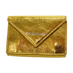 極美品✨バレンシアガ コインケース ファスナー エブリデイ ブラウン 茶色 BALENCIAGA バレンシアガ コインケース カードケース CRUSH