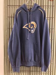Old NFL Embroidery Sweat Hoodie ロサンゼルス・ラムズ　刺繍スウェット　パーカー　トレーナー