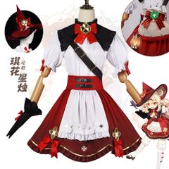 翌日発送】原神 クレー風 コスプレ衣装 コスチューム ハロウィンコスチューム 衣装セット 女性用 コスプレ 衣装 レディース アクセサリーセット ハロウィン 大人 セット 女性 コミケ ハロウィン衣装 大人用 ハロウィンコスプレ 魔法使い 赤 可愛い ゲーム