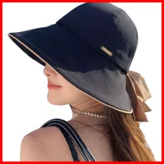 【即発送】小顔効果 つば広 折りたたみ 海 ビーチ サイズ調節 散歩 女優帽子 旅行 春 UVカット 夏 遮光 日焼け防止 遮熱 レディース 通気 オシャレ レディース 可愛い 帽子 帽子 収納可能 日除け帽子 紫外線対策 ハット [YUANLIFE] MZ0