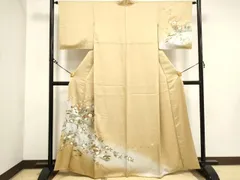 C317正絹　さが美　袷　訪問着　金箔　極美品　トールサイズ　着物 C317正絹 さが美 袷 訪問着 金箔 極美品 トールサイズ 着物