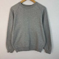 DISCUS ATHLETIC ディスカス 無地 スウェット ラグランスリーブ グレー Mサイズ メンズ 古着 アメカジ