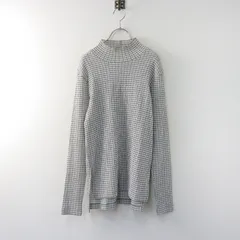 2022SS ロイスクレヨン Lois CRAYON ハイネック ストレッチ チェック プルオーバー M/グレー系 トップス【2400014303889】のサムネイル