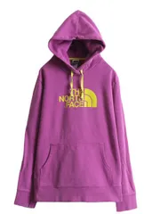 【お得なクーポン配布中!】 ノースフェイス プリント スウェット フード パーカー レディース XL 古着 The North Face プルオーバー 裏起毛 トレーナー 大きいサイズ
