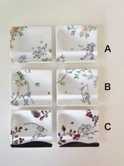鳥獣戯画のはし置き小皿＊ペアset