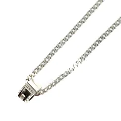 良好 GUCCI グッチ  SVネックレス 22351 シルバーカラー カットアウトG 喜平チェーン Ag925 ユニセックス　240001107965