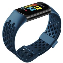 Fitbit Charge 6 / Charge 5 バンド シリコン製 ソフトバンドCharge 6用ベルト 通気バンド 防水スポーツバンド交換用ストレッチバンド ストラップ For Fitbit Charge6/5