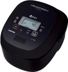 東芝 真空IH炊飯器 RC-10VRR グランブラック 炎匠炊き 5.5合炊き 炊飯器 5.5合 真空IHジャー炊飯器 大火力 真空保温 白米40時間 TOSHIBA