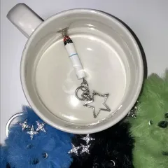 ヴィンテージ シガレット 星 キーリング バッグチャーム バッグ 日記 キー ホルダー