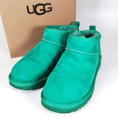 UGG クラシック ウルトラ ミニ グリーン 緑 25㎝ EU 39 ムートン アグ 箱付き