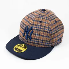 【ニューエラ正規品】ニューエラ New Era® NEW ERA® 帽子 キャップ LP 59FIFTY MLB Plaid Flannel フランネル チェック ニューヨーク・ヤンキース ブラウン ネイビー(商品番号：14667658)