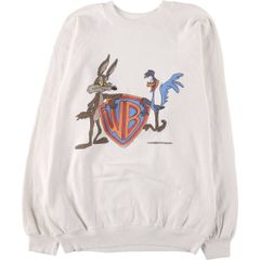 古着 80年代 ヘインズ Hanes Fifty-Fifty 青タグ LOONEY TUNES ルーニーテューンズ キャラクタースウェットシャツ トレーナー/eaa501477