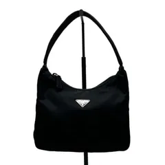 【中古】極美品 PRADA プラダ 三角ロゴ プレート ナイロン ハンド バッグ アクセサリー ポーチ dK0619M