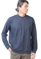 Size:L_Color:ダークグレー [エドウィン] トップス デニスラ モックネック Tシャツ 長袖 メンズ DARK GRAY