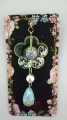 ハンドメイド 手染めビーズイヤホンジャック