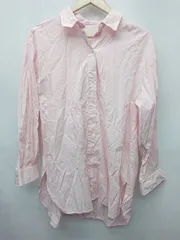 ◇ ⊂ GLOBAL WORK グローバルワーク ストライプ 長袖 シャツ ブラウス サイズXL ピンク ホワイト メンズ レディース P  【1410160015803】