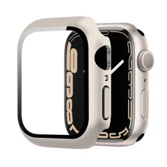 YOFITAR Apple Watch 用 ケース Apple Watch Ultra 2/Ultra/10/9/8/7/SE2/6/SE/5/4 アップルウォッチ保護カバー ガラスフィルム 一体型 PC素材 全面保護 超薄型 装着簡単 耐衝撃 高透過率 指紋