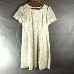 アリスバーリー Aylesbury ワンピース 半袖 小花柄 バックファスナー 裏地付き 東京スタイル 白 紫 オレンジ 緑 11サイズ 2025081600343 