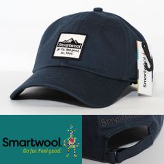 ローキャップ 帽子 スマートウール SmartWool Logo Baseball Cap ディープネイビー 3JKAH-01 小さめサイズ USA ブランド
