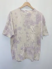 ◇ Θ JUNRED ジュンレッド タイダイ柄 半袖 Tシャツ カットソー サイズL パープル レディース E  【1506180007390】