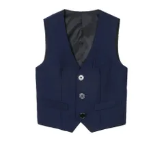 ☆ ネイビー ☆ 140cm ☆ ベスト キッズ lybe273 男の子 フォーマル ベスト フォーマルベスト ジレ ジャケット 子供用ベスト 子供ベスト キッズベスト 子供スーツ 子供服 スーツ 男の子スーツ キッズ 子供 子ども こども 男子 写真撮影