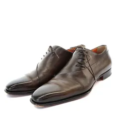 サントーニ santoni 14273 ダークブラウン スエード ウイングチップ ...