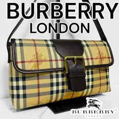 ✨美品✨BURBERRY LONDON バーバリー　ショルダーバッグ 関税負担なし☆Burberry バーバリー ミニ ロンドントートバッグ