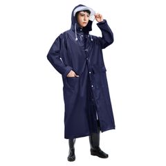 【人気商品】[Jerise] 【透明レインバイザー付き】 レインコート 大きいサイズ 男女兼用 リュック対応 超撥水 レインウェア バイク 自転車 雨合羽 レインポンチョ ロング 防水防風 メンズ 雨具 梅雨対策 豪雨対応 軽量 通勤通学 母の日 父の日 ギフ
