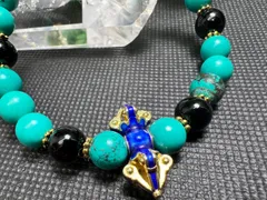 バジュラ銀&トルコ石ブレスレット❣️ 結界張って　魔除け　幸福呼ぶ❣️