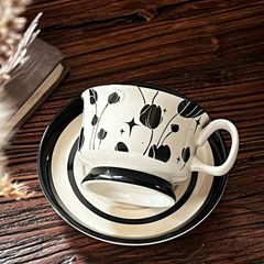大人気 デザインセンスセット花柄コーヒーカップ カップ&ソーサー 高級 装飾 陶磁器 家庭用