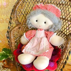 懐かしいメルヘン布人形/昭和レトロ/カントリードール/抱き人形