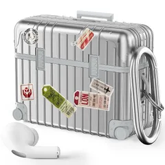 【新品】 V-MORO AirPods Pro ケース (2022/2019)用 Airpods Pro第２世代用 エアーポッツプロ カバー TPU+PC２重保護 キャリーデザイン 分離式 おしゃれ カラビナ付き 磁気ロック付き ワイヤレス充電対応 キズ防 0