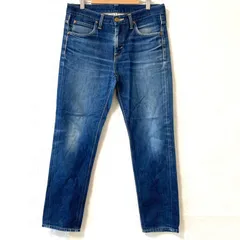 日本製◎ (^w^)b Lee リー LL0411 コットン100% デニム パンツ JEANS ジーンズ ジーパン 牛革ラベル シンプル 無地 カジュアル アメカジ ボトムス インディゴブルー レディース 女性 サイズ S