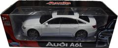 【業界最安値】【在庫豊富】Audi A6 1/18スケール 白 DIECAST ダイキャスト ミニカー プルバック機能付き 完成品