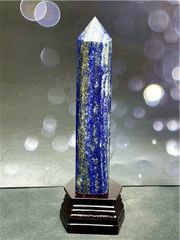 約：213mm◆AAA級天然ラピスラズリ六角柱B86O2/142O03C