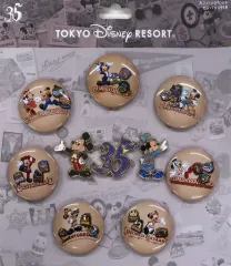 【中古】バッジ・ピンズ ミッキーマウス カンバッジ＆ピンバッジセット 「東京ディズニーリゾート35周年 Happiest Celebration!」 東京ディズニーリゾート限定