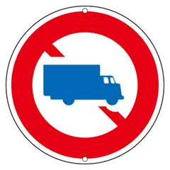 新品 日本緑十字社 道路標識 道路305 大型乗用自動車以外の大型自動車/大型特殊自動車通行止め 133120