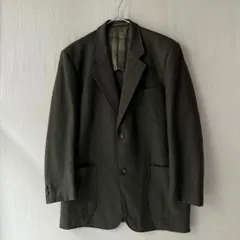 【デカオム】80s COMME des GARCONS HOMME ウール ジャケット / M オリーブ テーラード アーカイブ 90s 田中オム O5-01033-31311